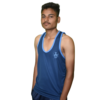 Army Blue Sando Baniyan For Boys