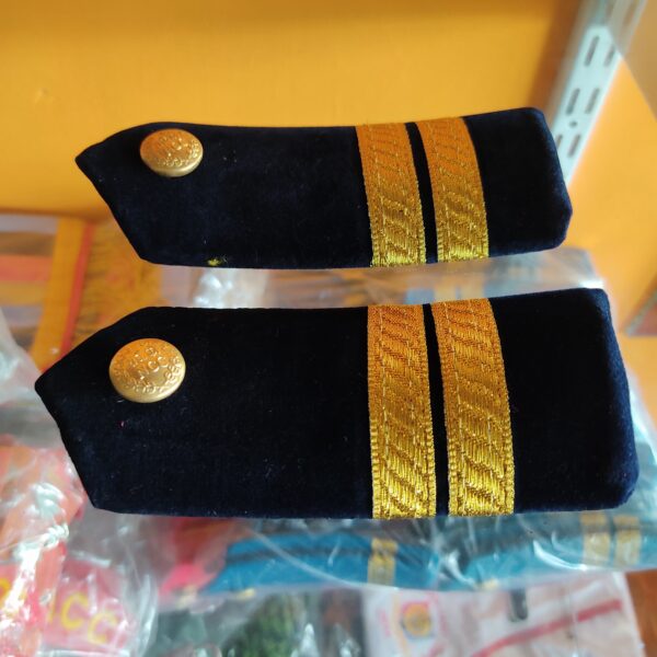 Senior Cadet Captain ( SCC ) Ranks Naval Wing golden Ranks 