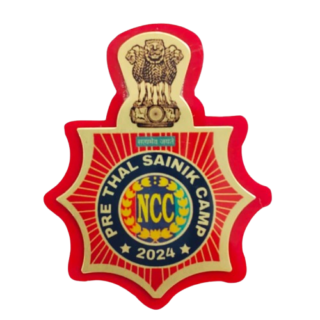 PRE Thal Sainik Camp 2024 NCC Badge Seven Corner Red Plate | PRE Thal Sainink Camp NCC Badge 2024 | NCC PRE TSC Camp Badge