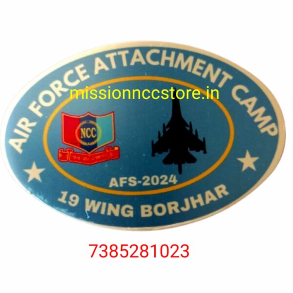 Air Force Attachment Camp - 19 Wing Borjhar 2024 NCC Camp badge| Air Force Attachment Camp 2024 NCC Camp Badge | 19 Wing Borjhar AFC - 2024 | Air Force Attachment Camp NCC Camp Badge