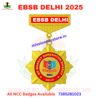 Ek Bharat Shreshtha Bharat Delhi NCC Camp Badge 2025 - Mission NCC Store